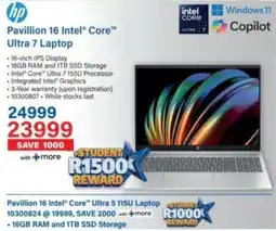 Incredible Connection HP Pavillion 16 Intel Core Ultra 7 Laptop offer