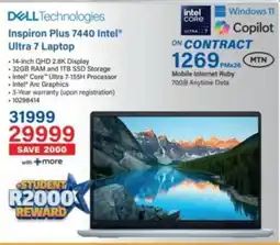 Incredible Connection DELL Inspiron Plus 7440 Intel Ultra 7 Laptop offer