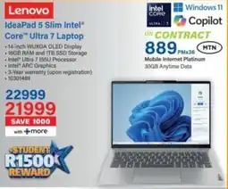Incredible Connection Lenovo IdeaPad 5 Slim Intel Core Ultra 7 Laptop offer