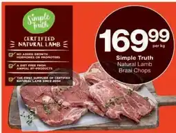 Checkers Simple Truth Natural Lamb Braai Chops offer