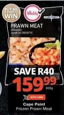 Checkers Cape Point Frozen Prawn Meat offer