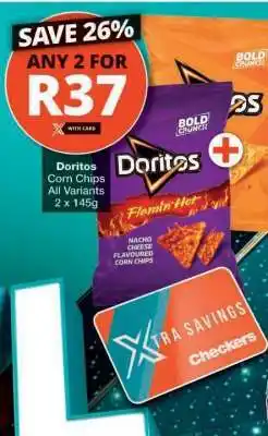 Checkers DORITOS CORN CHIPS offer