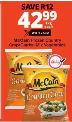 Checkers McCain Frozen Country Crop/Garden Mix Vegetables offer
