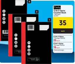 Makro A4 3-Quire Counter Book offer