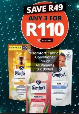 Checkers Comfort Fabric Conditioner Pouch offer