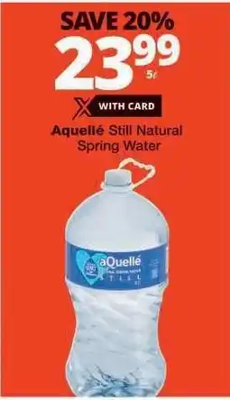 Checkers aQuellé Still Natural Spring Water offer
