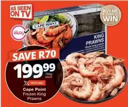 Checkers Cape Point Frozen King Prawns offer