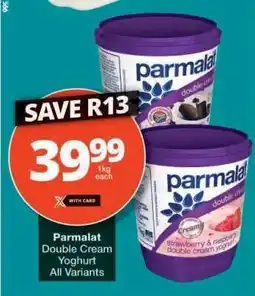 Checkers PARMALAT DOUBLE CREAM YOGHURT offer