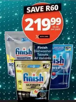Checkers Finish Dishwasher Tablets offer