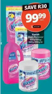 Checkers Vanish Stain Remover offer