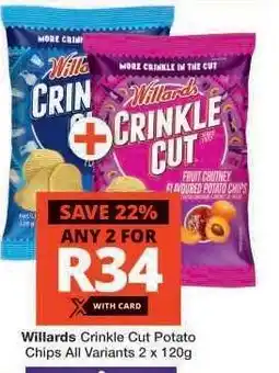 Checkers Willards Crinkle Cut Potato Chips offer