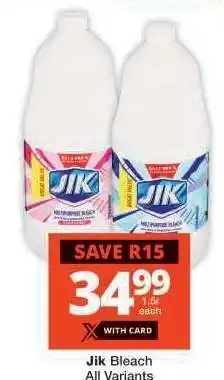 Checkers Jik Bleach offer