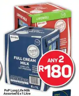 Pick n Pay PnP Long Life Milk Assorted 6 x 1 Litre offer