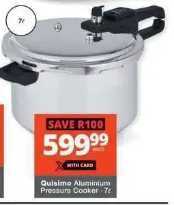 Checkers Quisimo Aluminium Pressure Cooker 7L offer