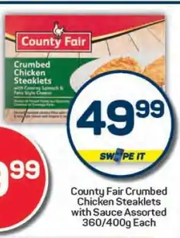 Pick n Pay County Fair Crumbed Chicken Steaklets offer
