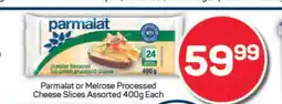 Pick n Pay Parmalat or Melrose Processed Cheese Slices offer