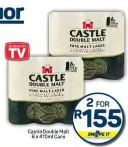 Pick n Pay Castle Double Malt 6 x 410ml Cans offer