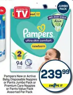 Pick n Pay Pampers ultra skin comfort newborn offer