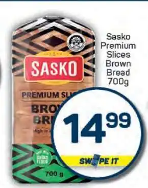 Pick n Pay Sasko Premium Slices Brown Bread 700g offer