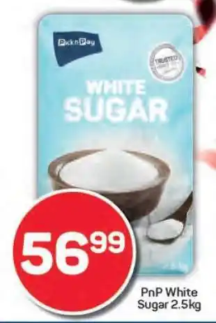Pick n Pay PnP White Sugar 2.5kg offer