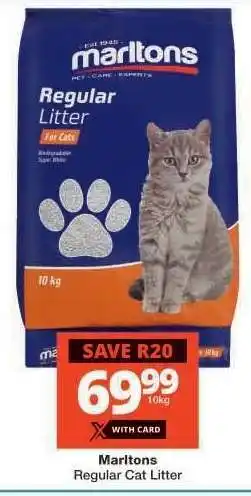 Checkers Marltons Regular Cat Litter offer