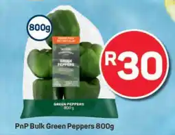 Pick n Pay PnP Bulk Green Peppers 800g offer
