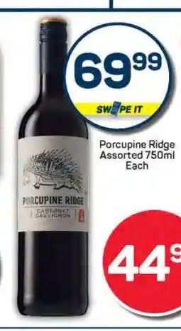 Pick n Pay Porcupine Ridge Assorted 750ml offer