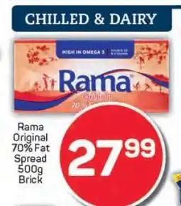Pick n Pay Rama Original 70% Fat Spread 500g Brick offer