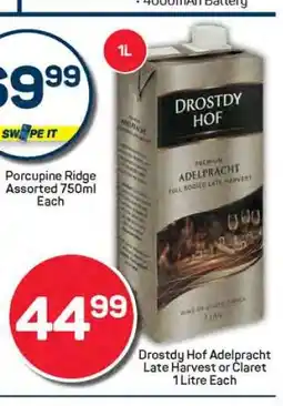 Pick n Pay Drostdy Hof Adelpracht Late Harvest or Claret offer