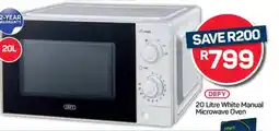 Pick n Pay DEFY 20 Litre White Manual Microwave Oven offer
