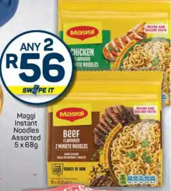 Pick n Pay Maggi Instant Noodles Assorted 5 x 68g offer