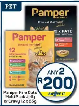 Pick n Pay Pamper Fine Cuts Multi Pack Jelly or Gravy 12 x 85g offer