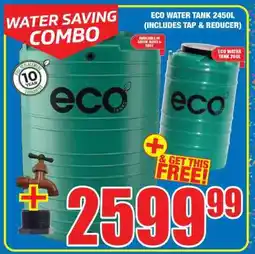 Boxer ECO WATER TANK 2450L (INCLUDES TAP & REDUCER) offer