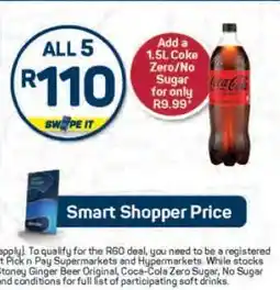 Pick n Pay Coca-Cola Zero/No Sugar 1.5L offer
