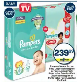Pick n Pay Pampers Baby Disposable Nappies or Pants offer