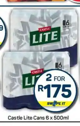 Pick n Pay Castle Lite Cans 6 x 500ml offer