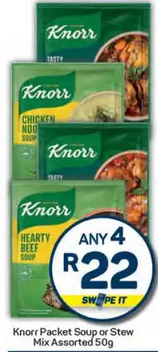 Pick n Pay Knorr Packet Soup or Stew Mix Assorted 50g offer