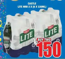 Boxer CASTLE Lite NRB 2 x (6 x 330ml) offer