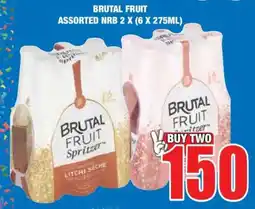 Boxer BRUTAL FRUIT ASSORTED NRB 2 X (6 X 275ML) offer