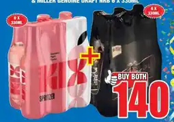 Boxer Miller Genuine Draft NRB 6 x 330ml & Spritzer 6 x 330ml offer