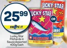 Pick n Pay Lucky Star Pilchards in Sauce Assorted offer