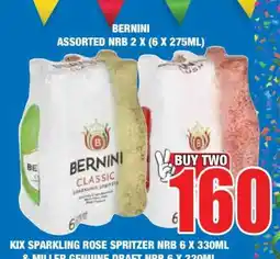 Boxer BERNINI ASSORTED NRB 2 X (6 X 275ML) offer
