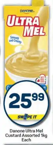 Pick n Pay Danone Ultra Mel Custard Assorted 1kg offer