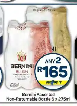 Pick n Pay Bernini Assorted Non-Returnable Bottle 6 x 275ml offer