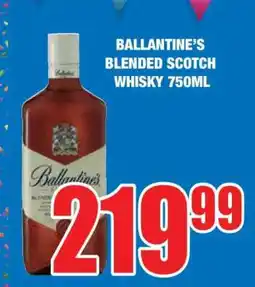 Boxer Ballantine's Blended Scotch Whisky 750ml offer