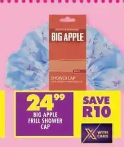Shoprite BIG APPLE FRILL SHOWER CAP offer