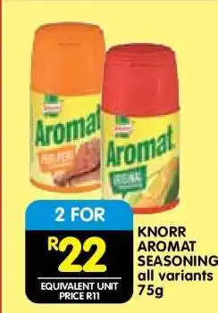 Shoprite KNORR AROMAT SEASONING offer