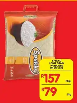 Shoprite SPEKKO LONG GRAIN PARBOILED WHITE RICE offer