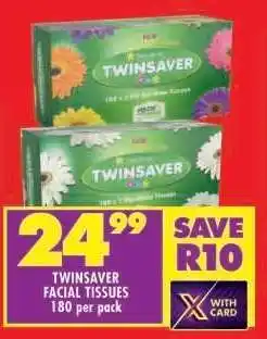 Shoprite Twinsaver Facial Tissues offer