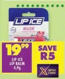 Shoprite LIP ICE LIP BALM 4,9g offer